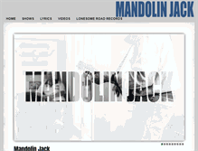 Tablet Screenshot of mandolinjack.com